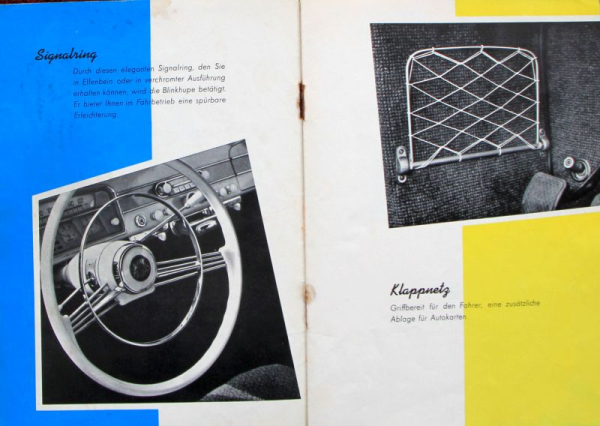 Borgward Isabella Accessoires-Program 1960 Carbrochure + pricelist (10034)